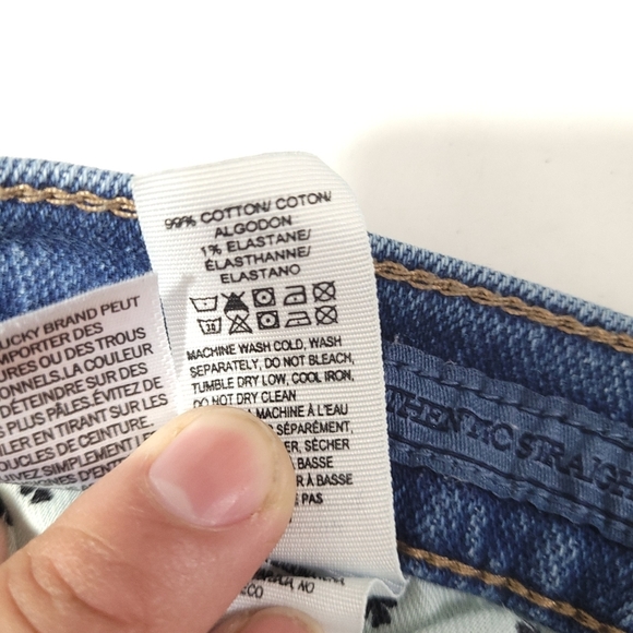 Lucky Brand Authentic Straight Crop Jeans Size 8/29 - Picture 12 of 12
